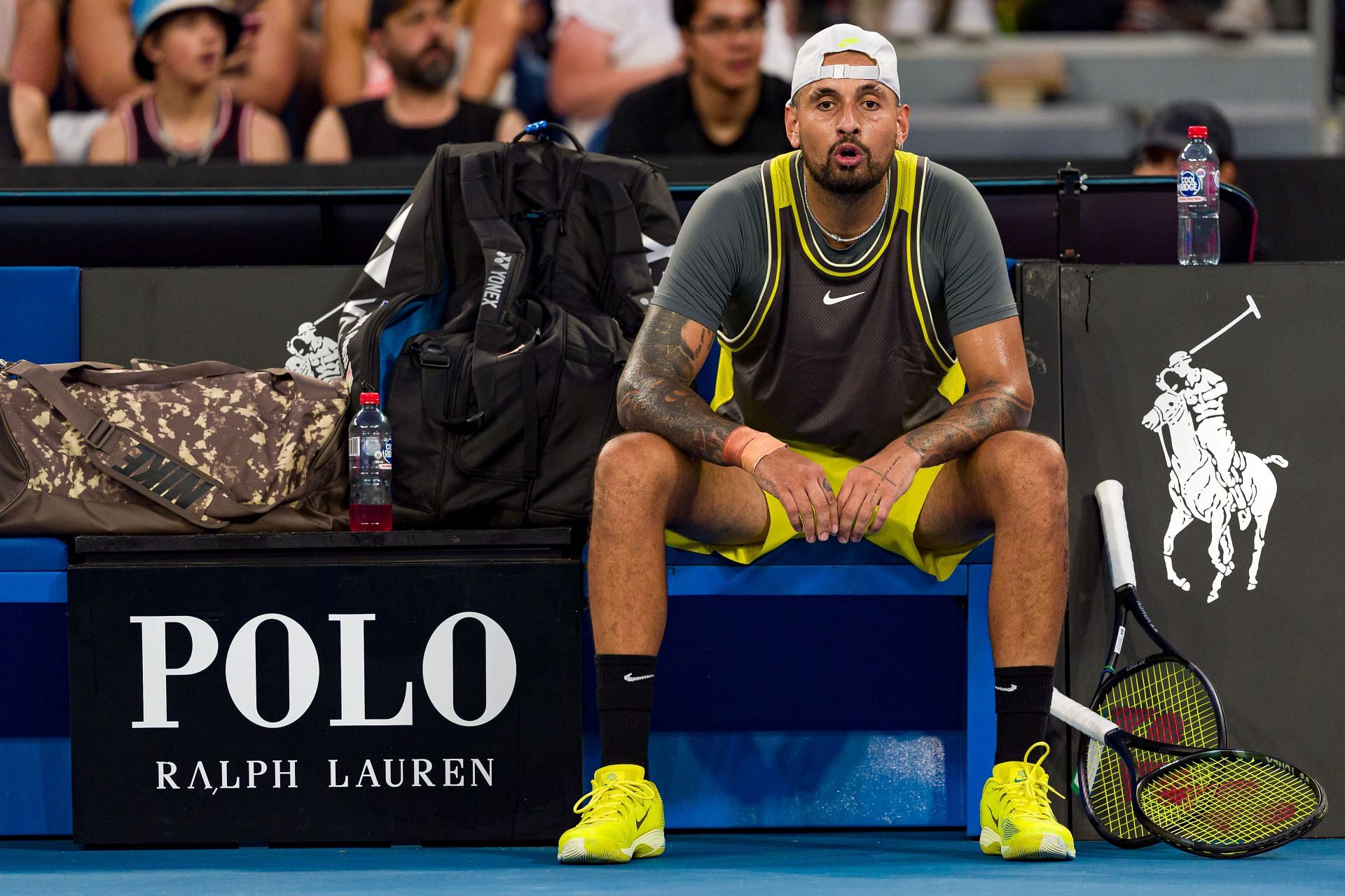 Nick Kyrgios at the 2025 Australian Open (Source: Getty)
